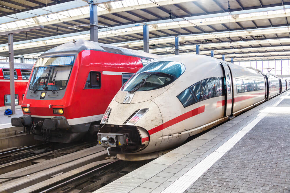 Different types of Deutsche Bahn train. Photo via Deutsche Bahn